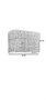 Opviq Lámpara de Pared Rectangular con Tapa de Bambú Trenzado Beige